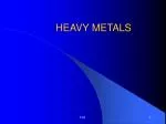 HEAVY METALS - slide 1
