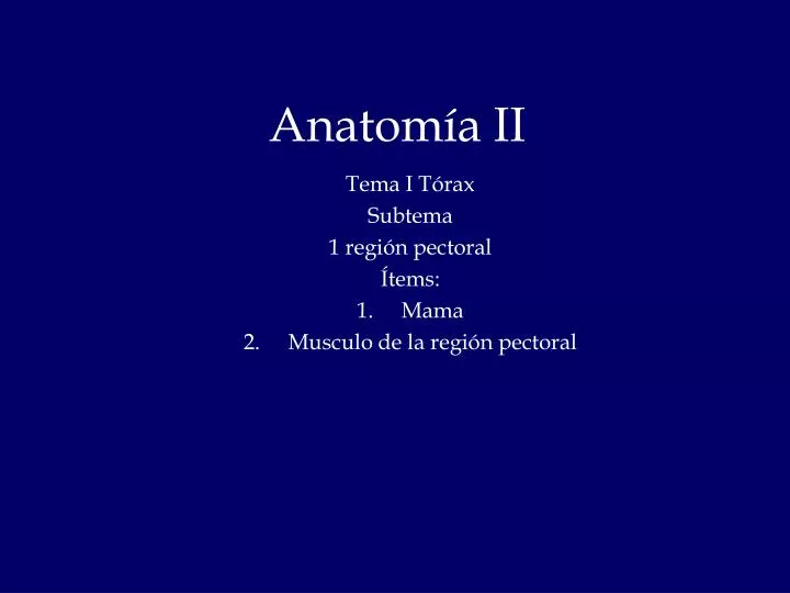 anatom a ii