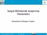 Sosyal Bilimlerde Araştırma Yöntemleri