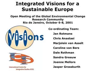 Integrated Visions for a Sustainable Europe