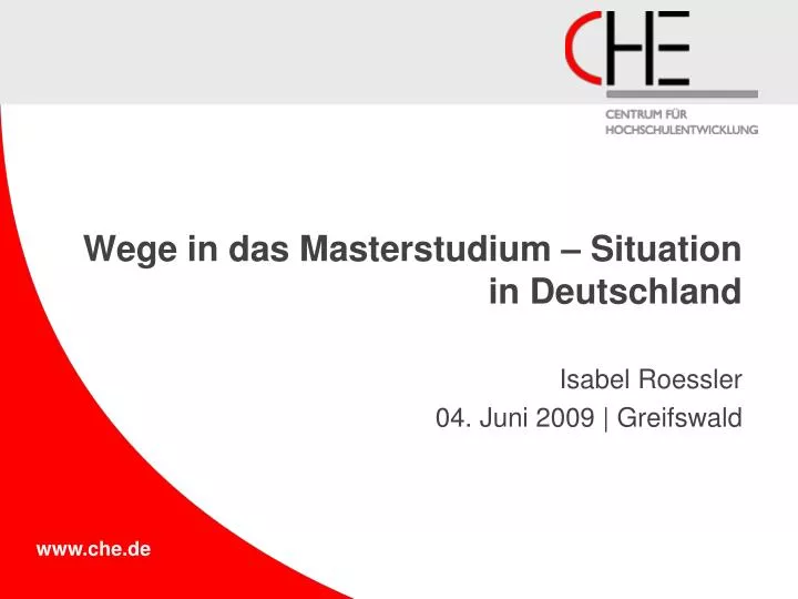 wege in das masterstudium situation in deutschland