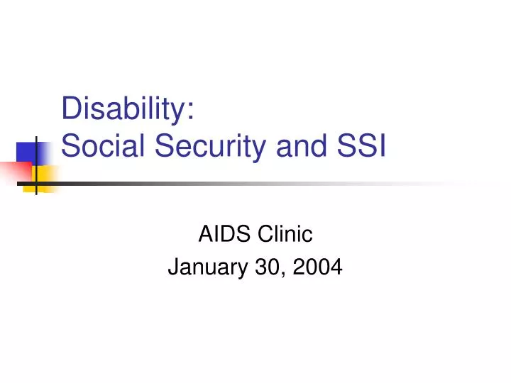 disability social security and ssi
