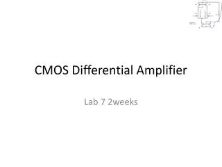 CMOS Differential Amplifier