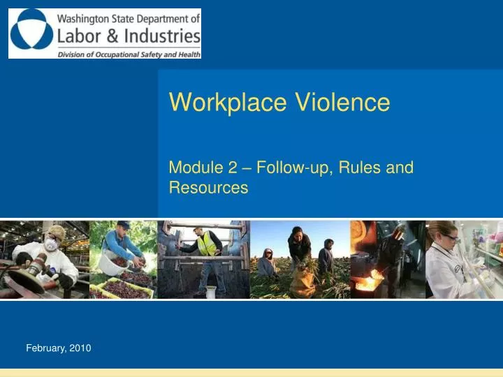 workplace violence module 2 follow up rules and resources