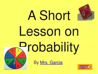 A Short Lesson on Probability
