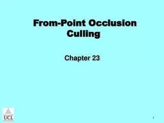 From-Point Occlusion Culling