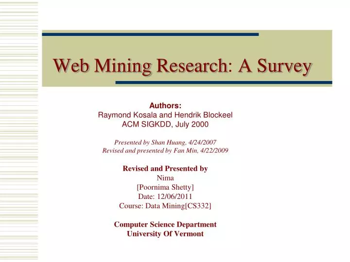 web mining research a survey