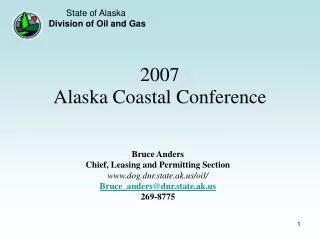 2007 Alaska Coastal Conference