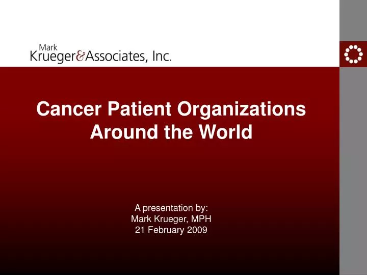 cancer patient organizations around the world