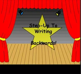 Step-Up To Writing Backwards!