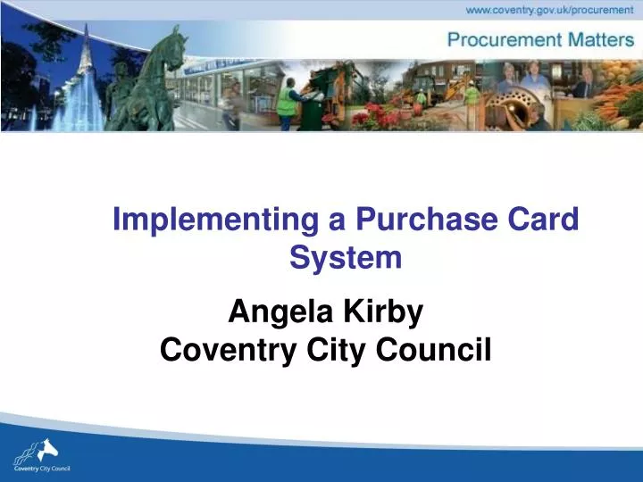 implementing a purchase card system