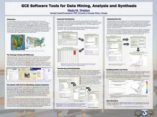GCE Software Tools for Data Mining, Analysis and Synthesis