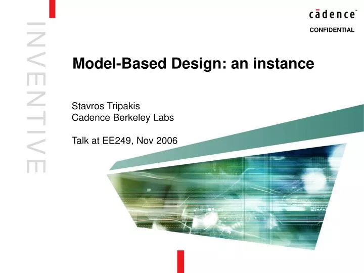 model based design an instance