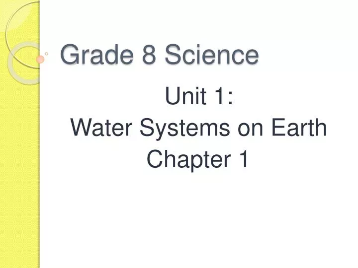 grade 8 science