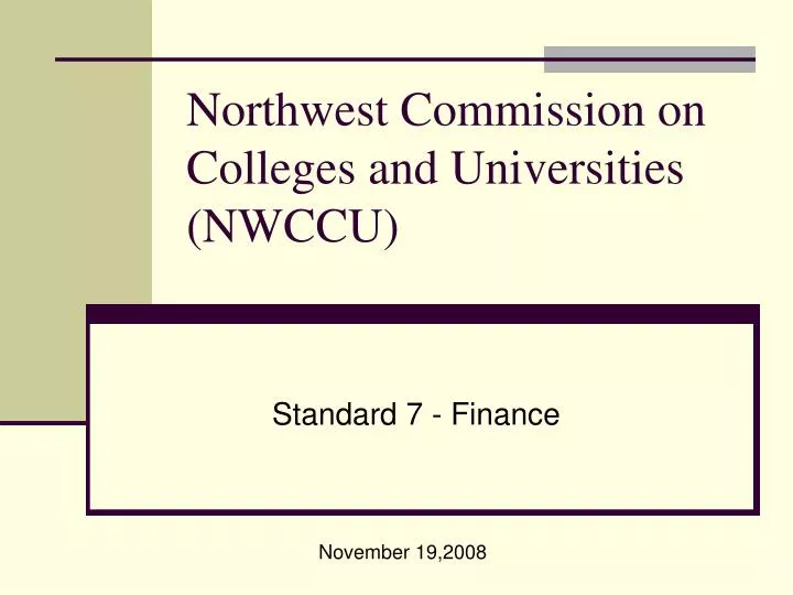 northwest commission on colleges and universities nwccu