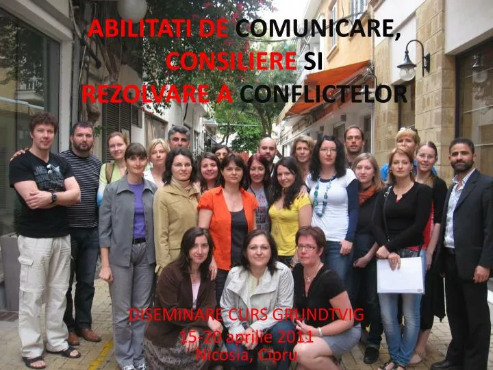 abilitati de comunicar e consiliere si rezolvare a conflictelor