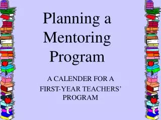 Planning a Mentoring Program