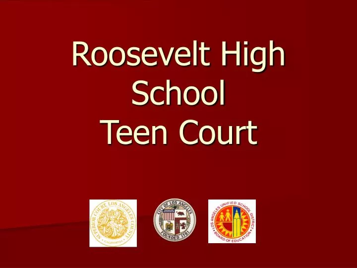 roosevelt high school teen court