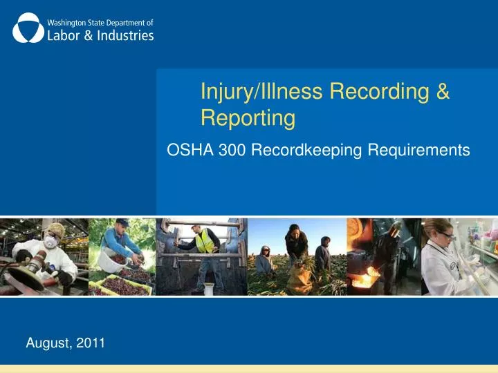 injury illness recording reporting