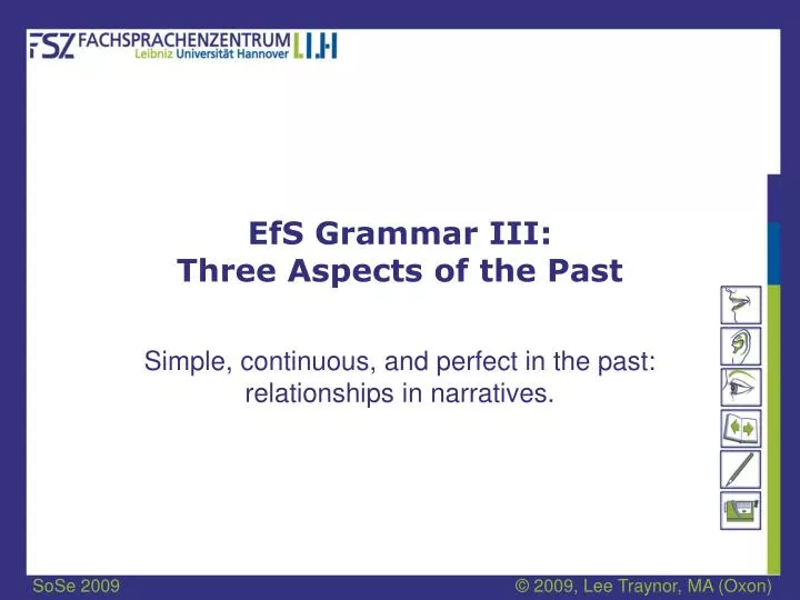 efs grammar iii three aspects of the past