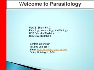 Welcome to Parasitology