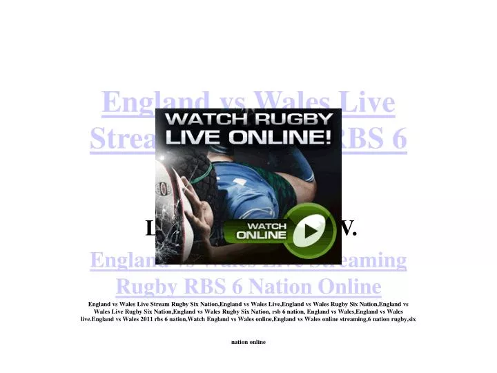 england vs wales live streaming rugby rbs 6 nation online