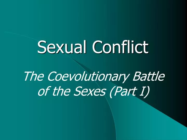 sexual conflict