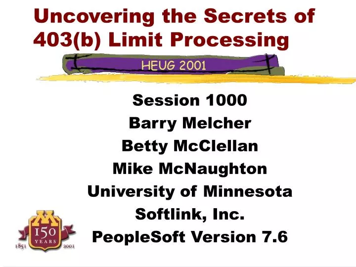 uncovering the secrets of 403 b limit processing