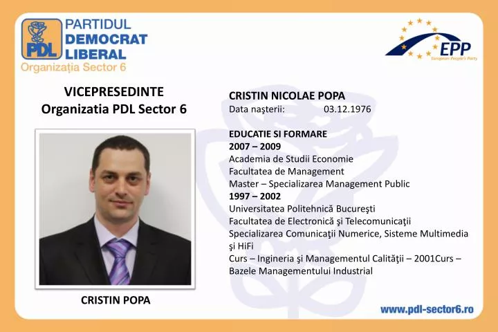 vicepresedinte organizatia pdl sector 6