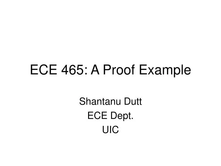 ece 465 a proof example