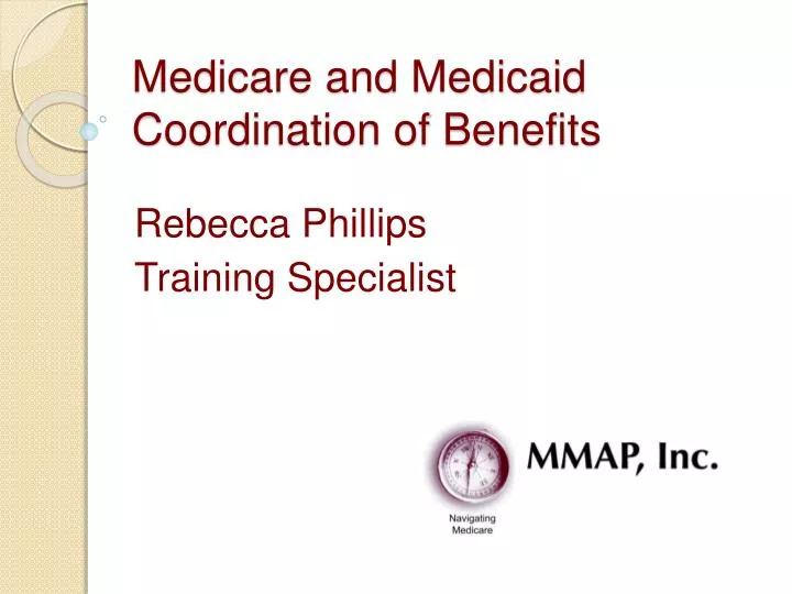 medicare and medicaid coordination of benefits