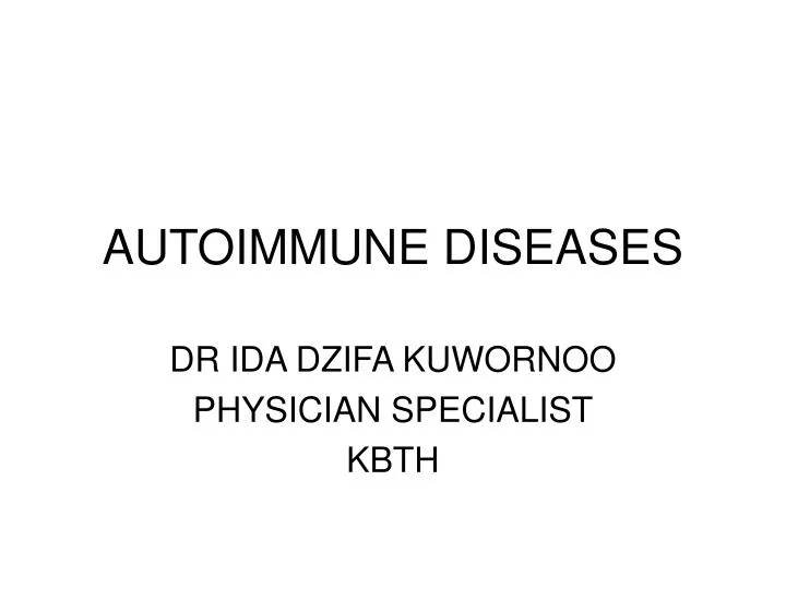 autoimmune diseases