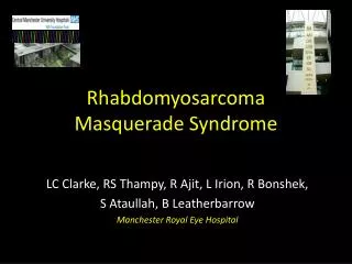 Rhabdomyosarcoma Masquerade Syndrome