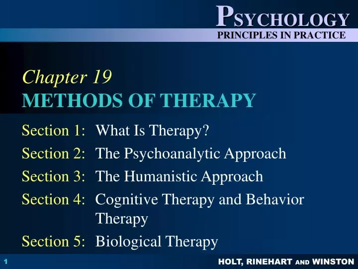 chapter 19 methods of therapy