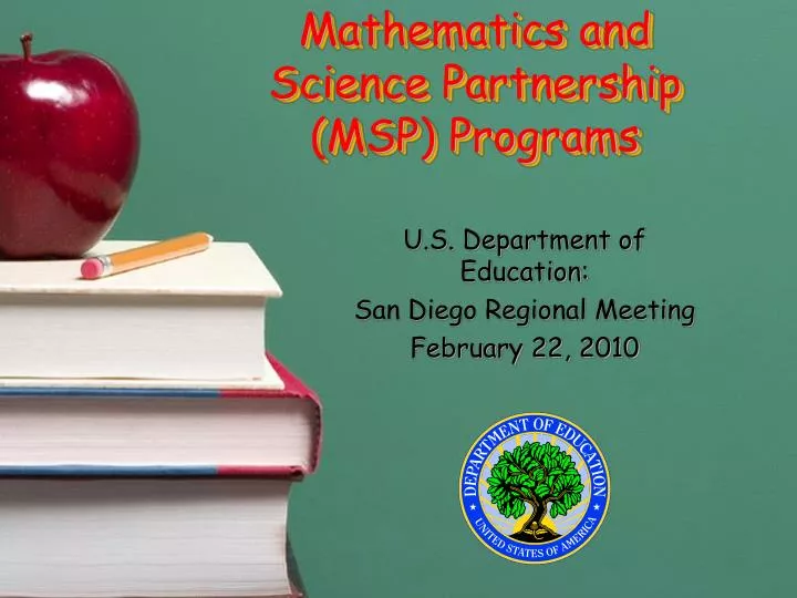 mathematics and science partnership msp programs