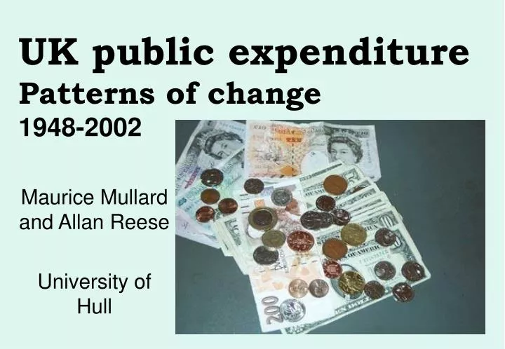 uk public expenditure patterns of change 1948 2002