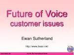 Future of Voice customer issues - slide 1