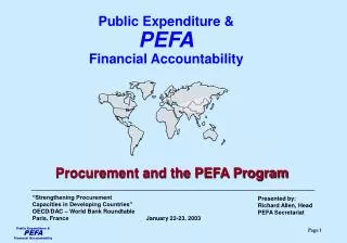 Presented by: Richard Allen, Head PEFA Secretariat