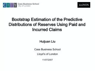 Bootstrap Estimation of the Predictive Distributions of Reserves Using Paid and Incurred Claims