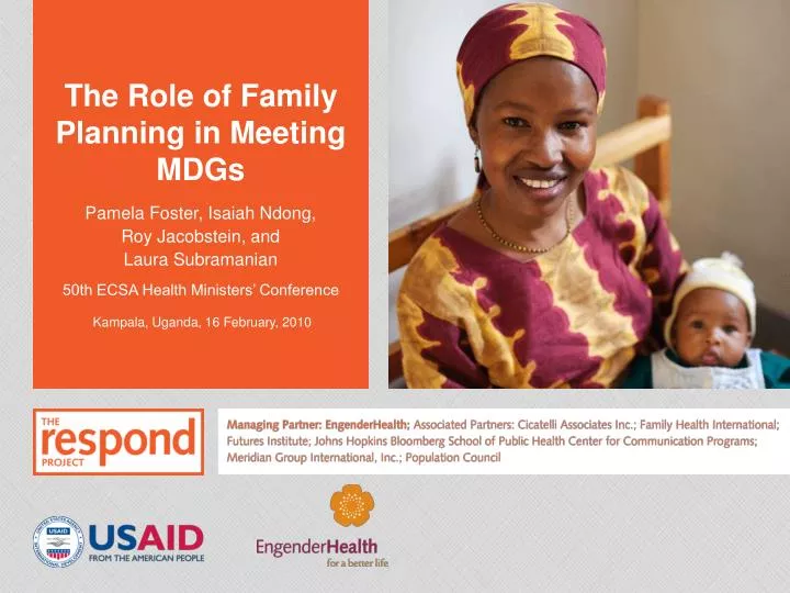 the role of family planning in meeting mdgs