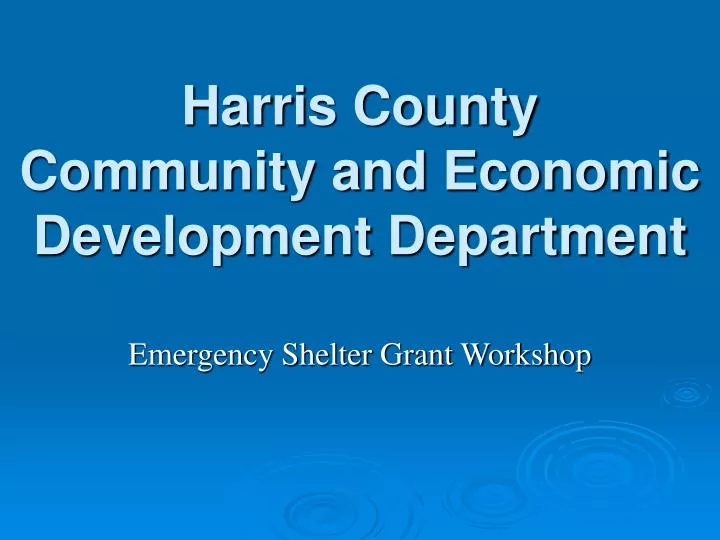 harris county community and economic development department