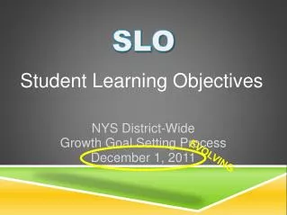 Student Learning Objectives