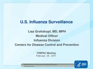 U.S. Influenza Surveillance