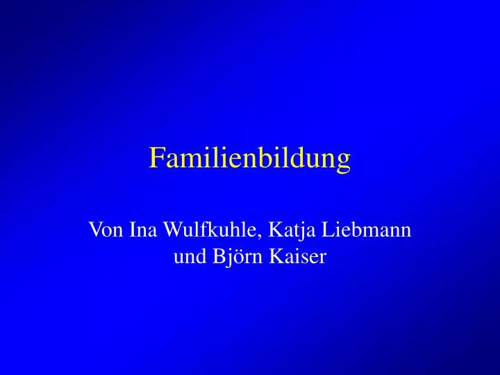 familienbildung