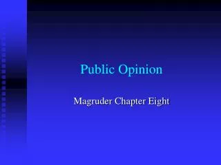 public opinion