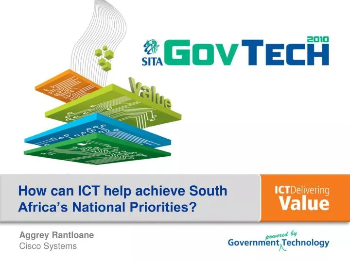 how can ict help achieve south africa s national priorities
