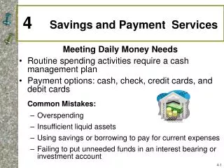 4 Savings and Payment Services