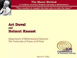 Art Duval and Helmut Knaust