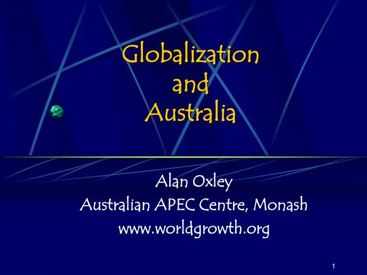 globalization and australia