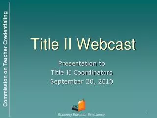 Title II Webcast